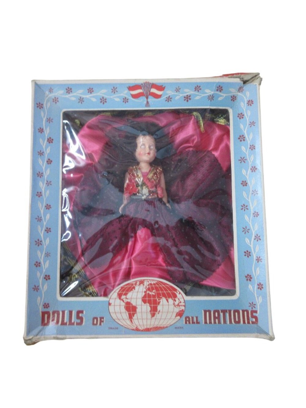 Dolls of All Nations - Spanish Duchess Doll Corp 7.5" w/Box Vintage 1948